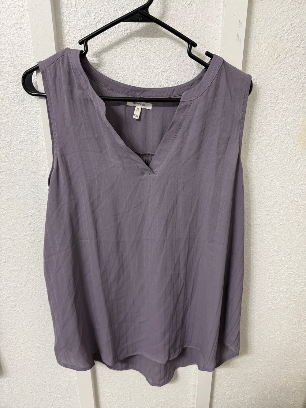 Maurices Lavender Sleeveless V-Neck Tank Top